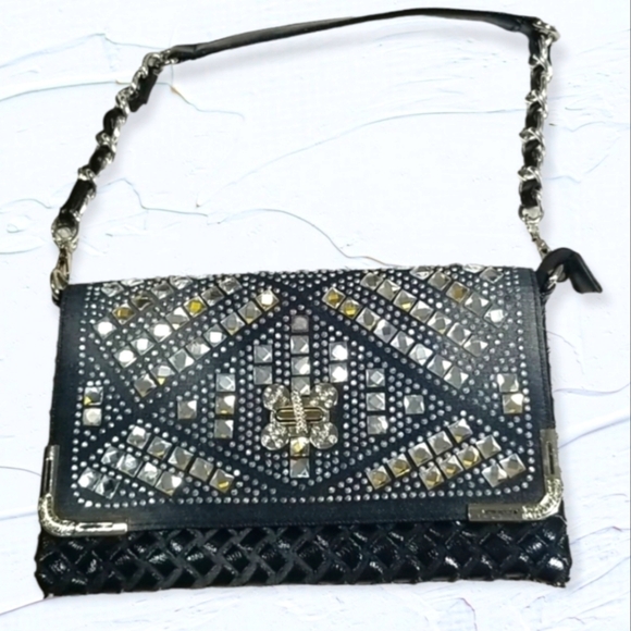 Lany Heavily Jewelled Shoulder Bag With Twist Lock - Picture 1 of 8
